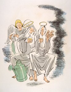 ユーモラスなワイン イラスト 1946.Illustration by Julien Pavil Swedish av Julien Pavil