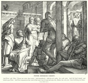 Peter Denieth Christ (gravyr) av Julius (after) Schnorr von Carolsfeld