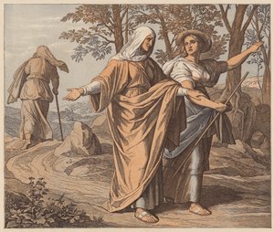 Ruth och Naomi, Ruth, I av Julius (after) Schnorr von Carolsfeld