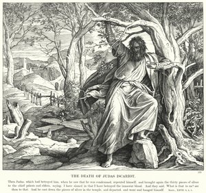 Judas Iskariots död (gravyr)