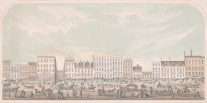 Broadway, New York från Canal till Grand Street, West Side, 1856.