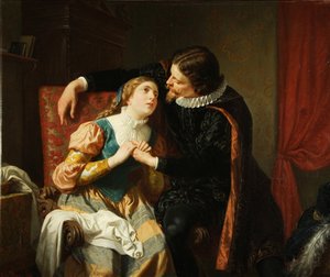 Egmont och Klärchen, 1866 av Julius Blaas von
