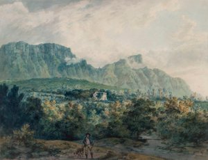 Undercliff, Isle of Wight av Julius Caesar Ibbetson