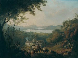 Windermere från Troutbeck av Julius Caesar Ibbetson