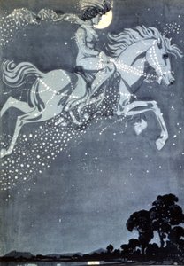 Nattvandraren, slutet av 1800-talet (illustration) av Julius Diez
