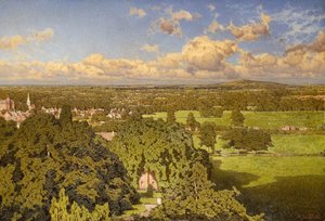 A View from Malvern (olja på duk) av Julius Ehrke