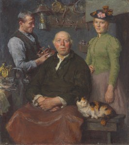 The Smithy, ca 1910 (olja på duk)