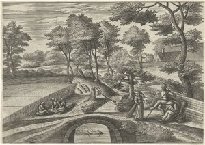 augusti Avgvstvs (titel på objekt) De tolv månaderna (serietitel) av Julius Goltzius