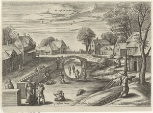 januari Ianvarivs (titel på objekt) De tolv månaderna (serietitel) av Julius Goltzius
