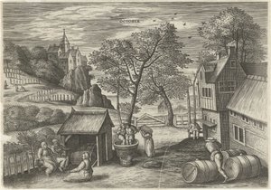 oktober oktober (titel på objekt) De tolv månaderna (serietitel)