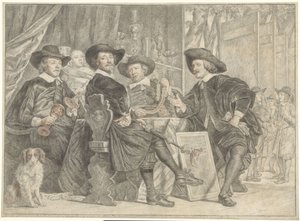 Övervakarna av bågskyttesmålen av Julius Henricus Quinkhard