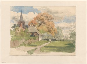 Gård vid en bykyrka