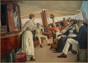 Ombord på yachten "Namouna" av Julius Leblanc Stewart