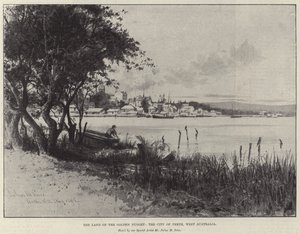 The Land of the Golden Nugget, staden Perth, västra Australien av Julius Mandes Price