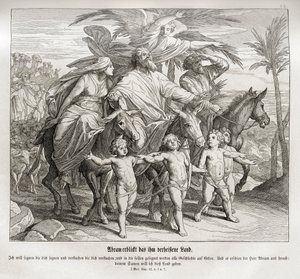 Abraham ser det utlovade landet, 1 Mosebok av Julius Schnorr von Carolsfeld