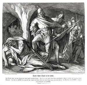 David skonar Sauls liv av Julius Schnorr von Carolsfeld