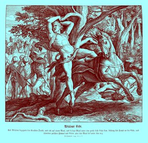 Absaloms död, 2 Samuel av Julius Schnorr von Carolsfeld