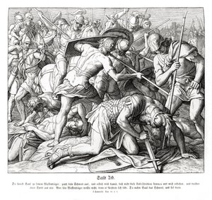 Sauls död av Julius Schnorr von Carolsfeld
