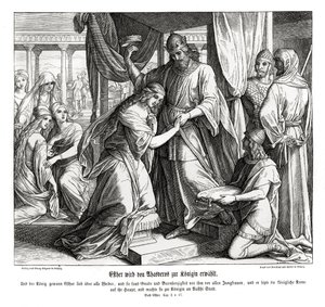 Esther görs till drottning, Esther av Julius Schnorr von Carolsfeld