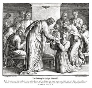 Eukaristin, Matteusevangeliet av Julius Schnorr von Carolsfeld