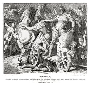 Ahabs fall av Julius Schnorr von Carolsfeld