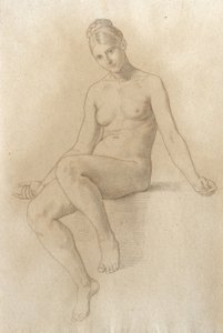 Kvinnlig nakenbild av Julius Schnorr von Carolsfeld