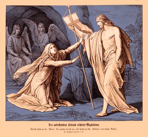 Jesus visar sig för Maria Magdalena, Johannesevangeliet av Julius Schnorr von Carolsfeld