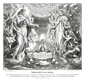 Johannes vision av det nya Jerusalem, Uppenbarelseboken av Julius Schnorr von Carolsfeld