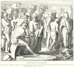 Joseph såld av sina bröder av Julius Schnorr von Carolsfeld