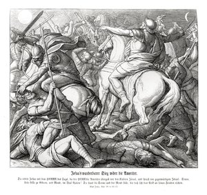 Josuas seger över amoriterna, Josua av Julius Schnorr von Carolsfeld