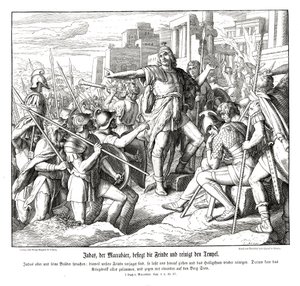 Judas Makkabeer besegrar sina fiender av Julius Schnorr von Carolsfeld