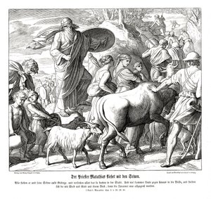 Mattatias och hans söner flyr staden av Julius Schnorr von Carolsfeld