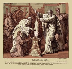 Paulus och Barnabus i Lystrien, Apostlagärningarna av Julius Schnorr von Carolsfeld