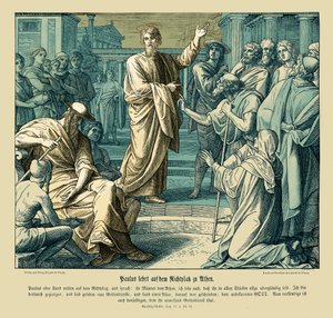 Paulus predikar i Aten, Apostlagärningarna av Julius Schnorr von Carolsfeld