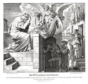 Petrus och Kornelius män, Apostlagärningarna av Julius Schnorr von Carolsfeld