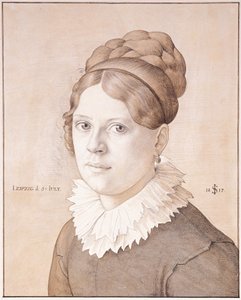Porträtt av Henriette Schnorr von Carolsfeld, 1817 av Julius Schnorr von Carolsfeld