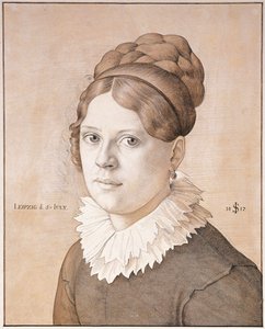 Porträtt av Henriette Schnorr von Carolsfeld, 1817 av Julius Schnorr von Carolsfeld