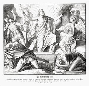 Jesu uppståndelse, Matteusevangeliet av Julius Schnorr von Carolsfeld