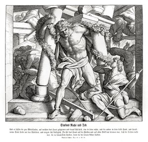 Simsons hämnd och död, domare av Julius Schnorr von Carolsfeld