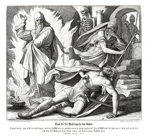 Saul med häxan från Endor av Julius Schnorr von Carolsfeld