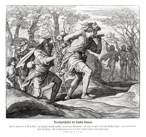 Scouter till Kanaans land, Numbers av Julius Schnorr von Carolsfeld