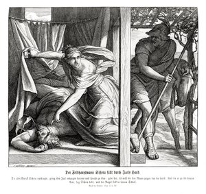 Sisera dödas av Jael, domare av Julius Schnorr von Carolsfeld
