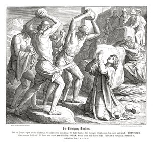 Stening av Stefanus, Apostlagärningarna av Julius Schnorr von Carolsfeld
