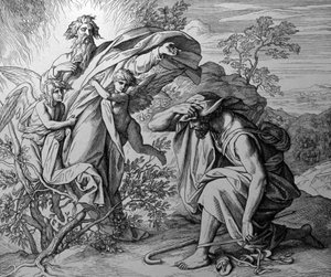 Den brinnande busken av Julius Schnorr von Carolsfeld