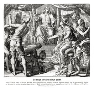 Drottningen av Saba hedrar kung Salomo av Julius Schnorr von Carolsfeld
