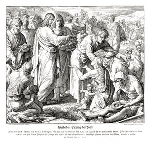 Matningen av de 5000, Johannesevangeliet av Julius Schnorr von Carolsfeld