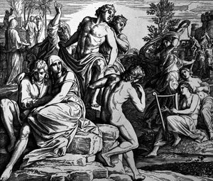 De syndande änglarna av Julius Schnorr von Carolsfeld