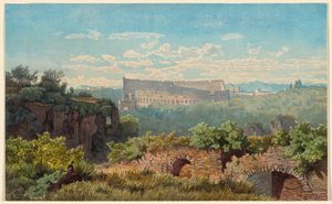 Colosseum sett från Palatinen av Julius Zielke