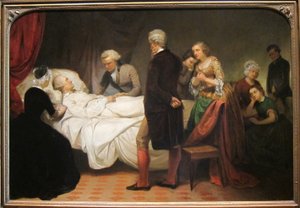 Washington på sin dödsbädd