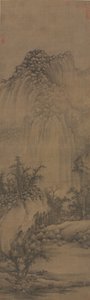 Buddhist Retreat by Stream and Mountains av Juran